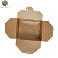 Disposable Microwaveble Folding recycled brown paper box
